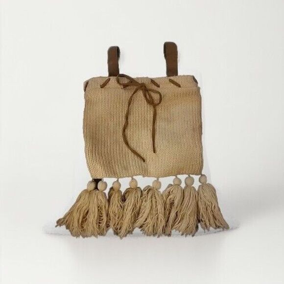 Vintage Mary Kate & Ashley Olsen Twins Boho Tassel Backpack Style Bag Y2K - Picture 1 of 7